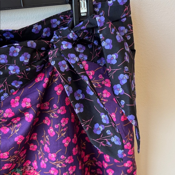 J. Crew Floral Skirt with Purple and Pink Accents - Picture 3 of 8